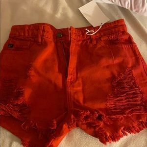 Buckle kancan jean shorts